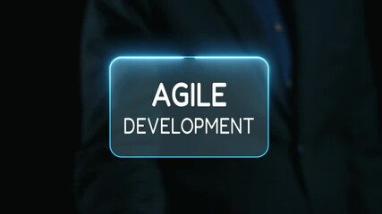 Poster - Business person organizes tasks and things to do into categories, streamlining review project management. Optimizing task to be done management for project progress efficiency and success. UUID