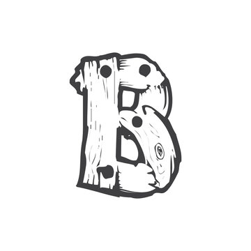 Alphabet graphic design latter vector illustration.