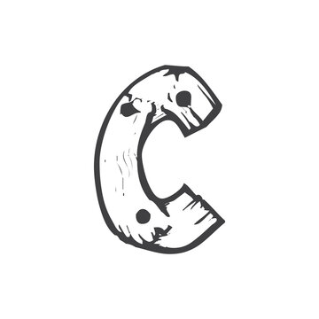 Alphabet graphic design latter vector illustration.