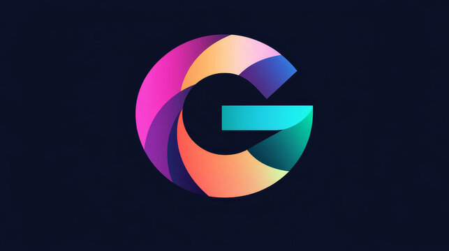 Set of alphabet symbols and elements of letter G, such a logo. Rasterized version also available in gallery