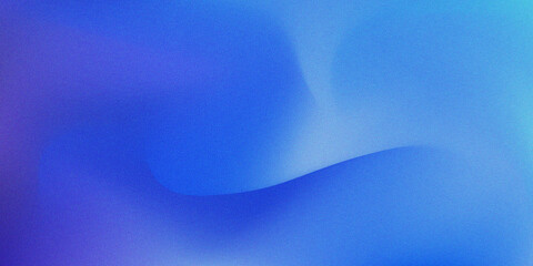 Wall Mural - Abstract deep blue wavy mesh gradient background with grain noise texture overlay. Concept of sky, clouds or waves water lights for business ui web design, banner, poster