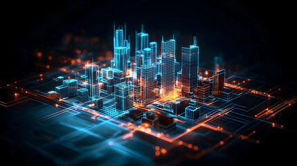 Poster - Digital Cityscape Network Architecture
