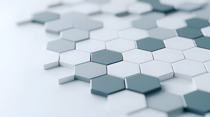 Poster - Abstract Geometric Hexagon Pattern Background