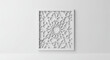 © Indra - White On White 3d Geometric Pattern Islamic Design Elegant Subtle Papercut Effect 20
