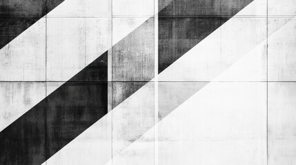Aufkleber - Minimalist black and white abstract pattern with fine lines in smooth spacing and modern digital design features clean aesthetic for contemporary spaces