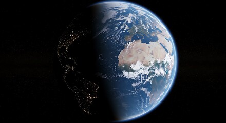 planet earth in space
