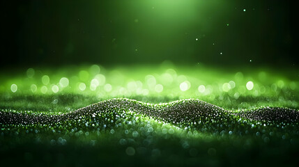 Poster - Abstract Green Background With Light Effect