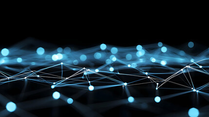 Poster - Abstract Digital Network Design Background
