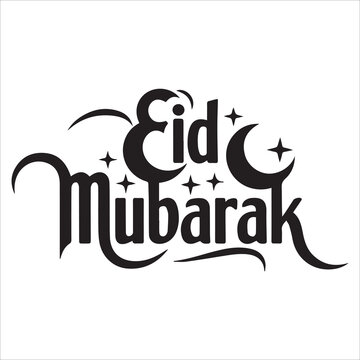 Eid Mubarak Typography