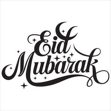 Eid Mubarak Typography