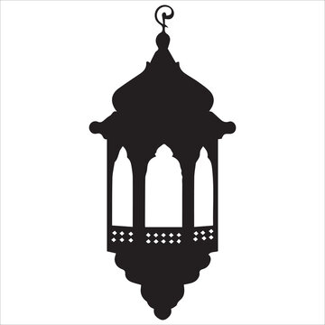 Ramadan Lantern silhouette