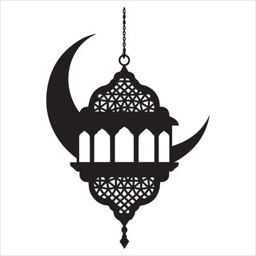 Ramadan Lantern silhouette