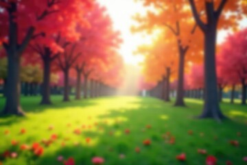 Wall Mural - abstract blurred nature scene, perfect for website backgrounds, floral, nature