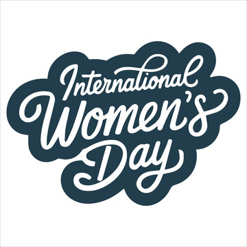 international women's day typography
