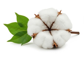 Cotton boll fluffy white flower