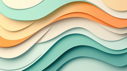 Poster - Minimalist gradient abstract background with soft pastel colors, smooth transitions, and subtle light effects. Perfect for modern design and branding. No text, no people.