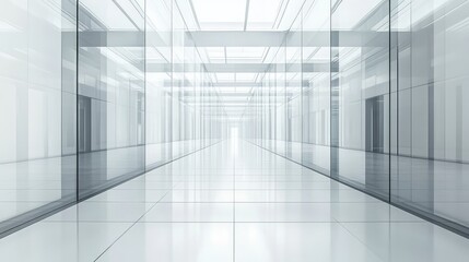 Poster - Modern business tech background with a clean white and gray gradient, suitable for corporate presentations. No text, no people.
