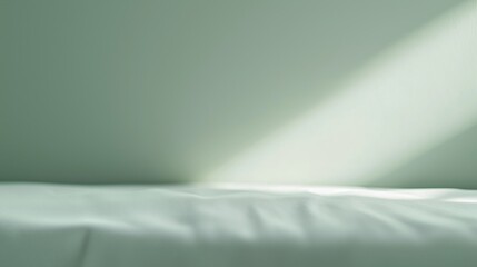 Poster - Elegant Pastel Green Mellow Wallpaper with Soft Natural Light