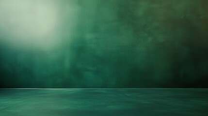 Poster - Serene Deep Green Symmetrical Wallpaper Ideal for Interior Design Projects