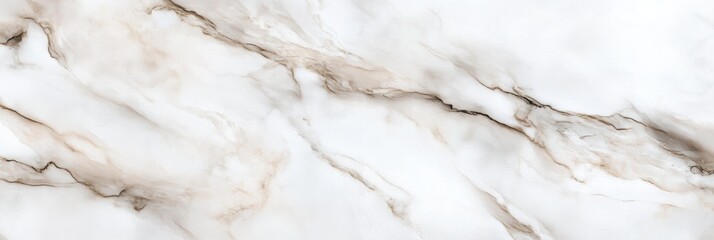 Poster - Luxurious marble pattern with soft neutral tones and gentle flowing veins creating an elegant minimalistic aesthetic for modern interiors