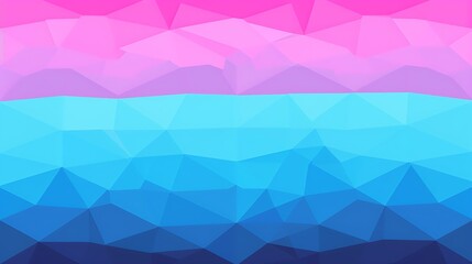 Poster - Geometric abstract image featuring multiple colors and polygonal shapes