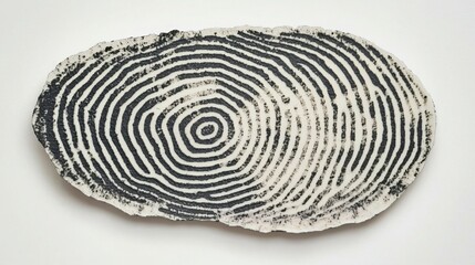 Poster - Close-up of fingerprinted fingerprint illustrating the importance of data security and identity verification in modern systems