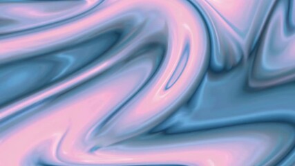 Canvas Print - Hypnotic pink and blue color waves mixing seamlessly