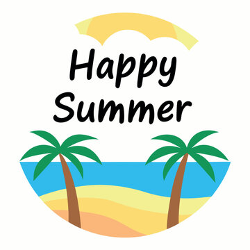          Summer vibes vector illustration.
