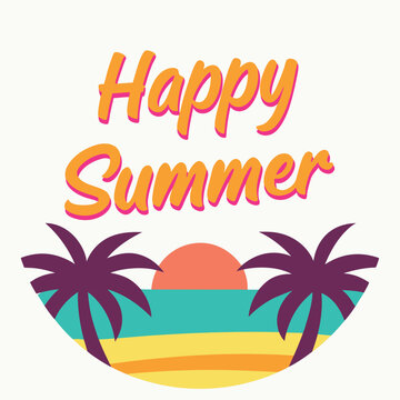          Summer vibes vector illustration.
