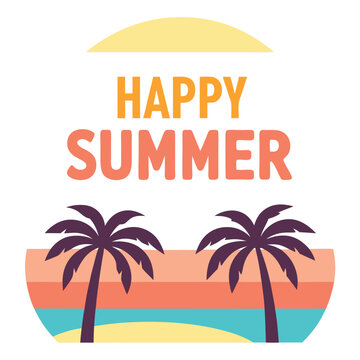          Summer vibes vector illustration.
