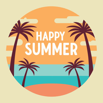          Summer vibes vector illustration.
