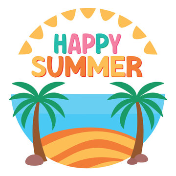          Summer vibes vector illustration.
