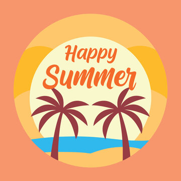          Summer vibes vector illustration.
