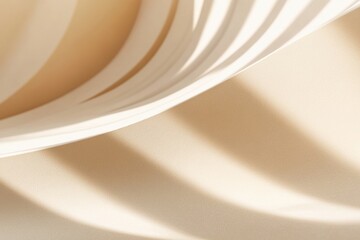 Aufkleber - Calm desert atmosphere with soft sand dunes creating gentle shadows and neutral beige tones in a minimalist natural background