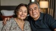 © Black_Stock - Timeless Love: A Portrait of an Elderly Couple, Embracing Life's Journey Together in Comfort and Joy