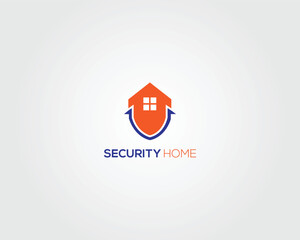Poster - Real estate House Shield Icon logo design vector template
