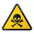 © Akhlas - Classic Poison Warning Vector Icon with Skull and Crossbones for Chemical and Toxic Hazard Safety