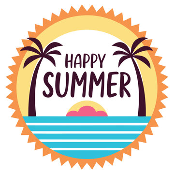          Summer vibes vector illustration.

