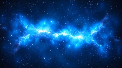 blue nebula space background.
