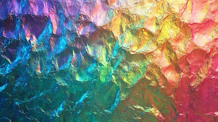 Poster - Abstract colorful textured background with rainbow gradient and iridescent highlights