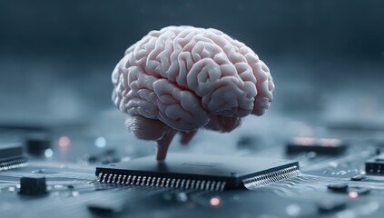 Poster - Human Brain on Microchip: A 3D Rendering of Artificial Intelligence