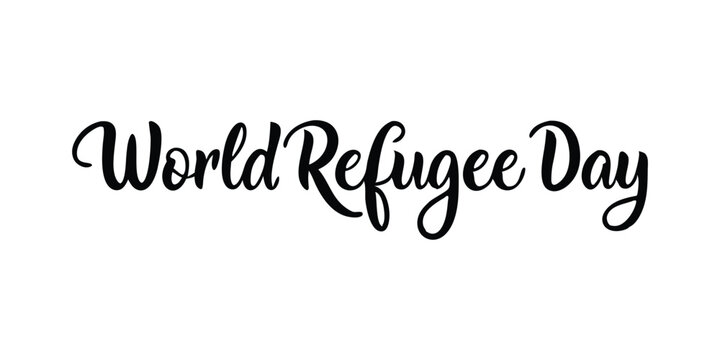 Black Calligraphy World Refugee Day 