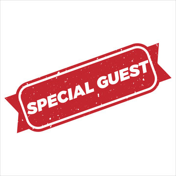 Special Guest Rubber Stamp Seal
