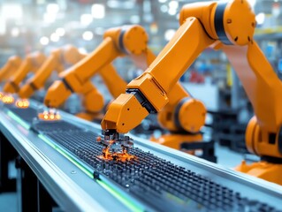 Poster - Robotic Arm Automation Process in Modern Manufacturing Facility