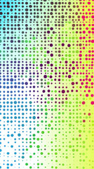 Poster - Vibrant Abstract Color Halftone Dots Background in Minimalist Vector Style