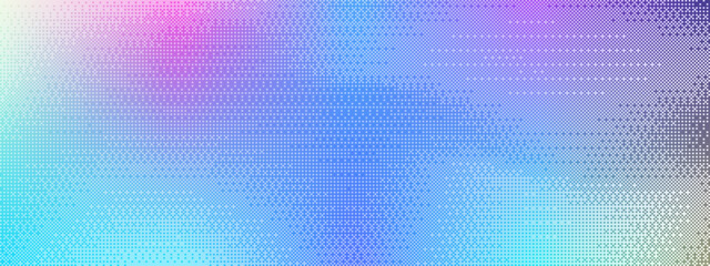 Aufkleber - soft blue, purple, and cool cyan pixel pattern background with abstract texture. bitmap art design r