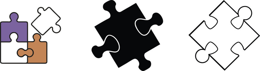 Poster - Puzzle Pieces Teamwork, Collaboration, Solution, Connection, Unity