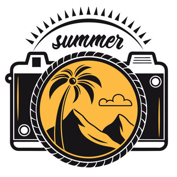Summer vibes vector illustration.