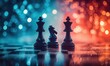 © Vergiliy - Chess pieces in dramatic lighting with bokeh background showcasing strategy and competition