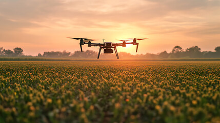 Poster - an ai powered agricultural drone collecting data on crop health and providing real time insights for